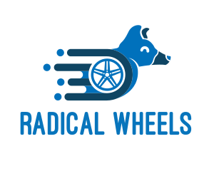 Fast Dog Wheel logo design