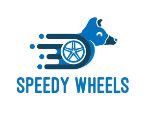 Fast Dog Wheel logo design