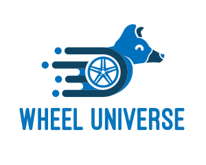 Fast Dog Wheel logo design