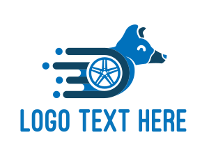Fast - Fast Dog Wheel logo design