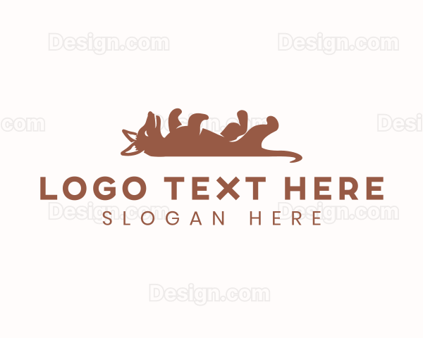 Sleeping Puppy Dog Logo