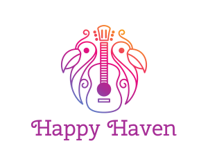 Tropical Guitar Band logo design