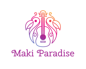 Tropical Guitar Band logo design