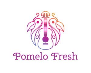 Tropical Guitar Band logo design