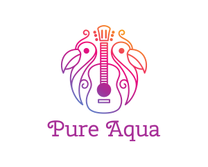 Tropical Guitar Band logo design