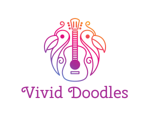 Tropical Guitar Band logo design