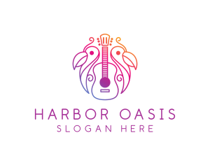 Tropical Guitar Band logo design