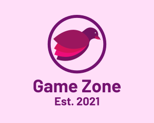 Purple Circle Bird logo