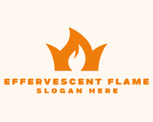 Flame Crown Royalty logo design