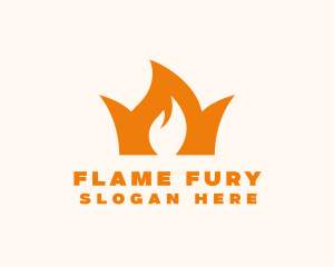 Flame Crown Royalty logo design