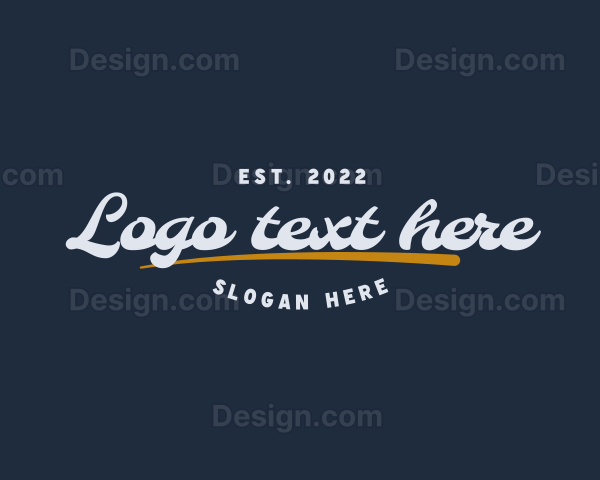 Cursive Retro Business Logo