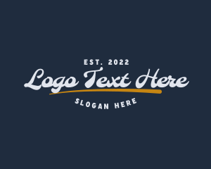 Cursive Retro Business Logo