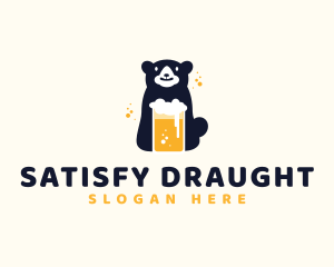 Bear Beer Drink logo design