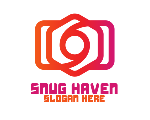 Hexagon Photographer Cam logo design