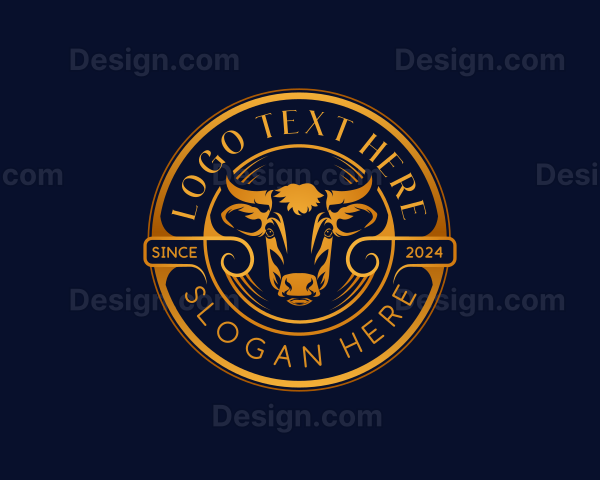 Bull Cattle Ox Logo