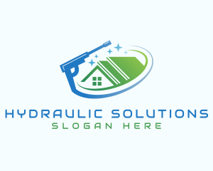 Hydraulic Washing Cleaning logo design