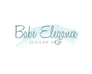 Elegant Watercolor Cosmetics logo design