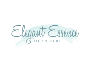 Elegant Watercolor Cosmetics logo design