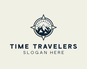 Mountain Travel Compass logo design