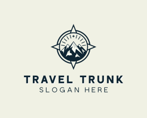 Mountain Travel Compass logo design