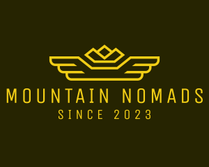 Winged Mountain Campsite logo design