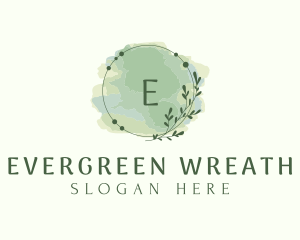 Watercolor Leaf Paint logo design