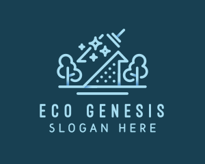 Eco Friendly Cleaning  logo design