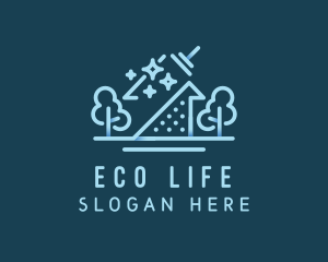 Eco Friendly Cleaning  logo design