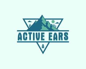 Adventure Mountain Peak logo design