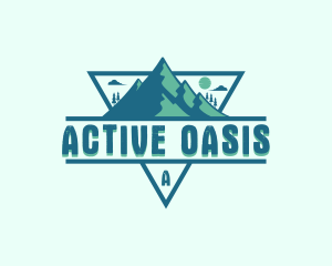 Adventure Mountain Peak logo design