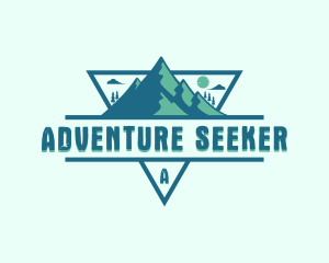 Adventure Mountain Peak logo design