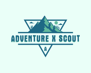 Adventure Mountain Peak logo design