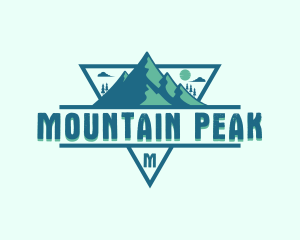 Adventure Mountain Peak logo design