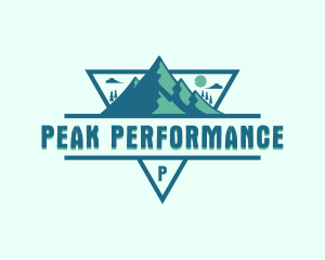 Adventure Mountain Peak logo design