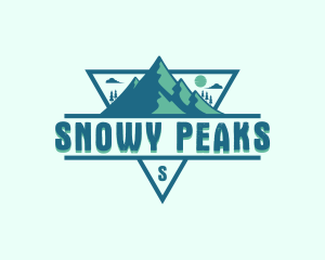 Adventure Mountain Peak logo design