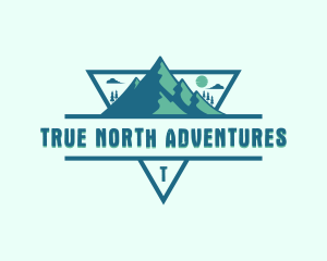 Adventure Mountain Peak logo design