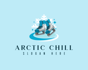 Ice Skating Shoes logo design