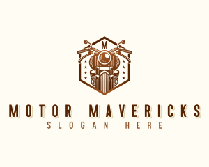 Motorcycle Ride Bike logo design