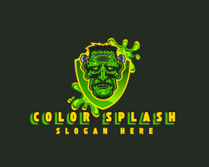 Halloween Splatter Frankenstein logo