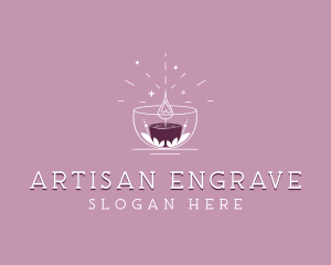 Artisanal Wellness Candle logo design