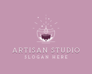 Artisanal Wellness Candle logo design