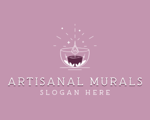 Artisanal Wellness Candle logo design