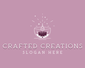 Artisanal Wellness Candle logo design