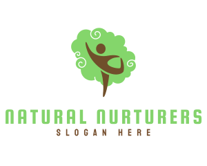 Human Zen Tree logo design