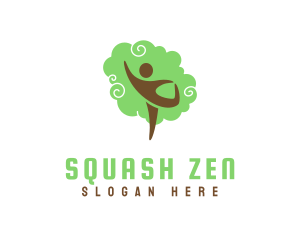 Human Zen Tree logo design