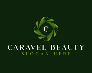 Elegant Organic Leaf logo design