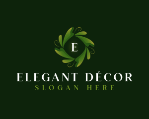 Elegant Organic Leaf logo design