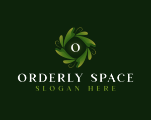 Elegant Organic Leaf logo design