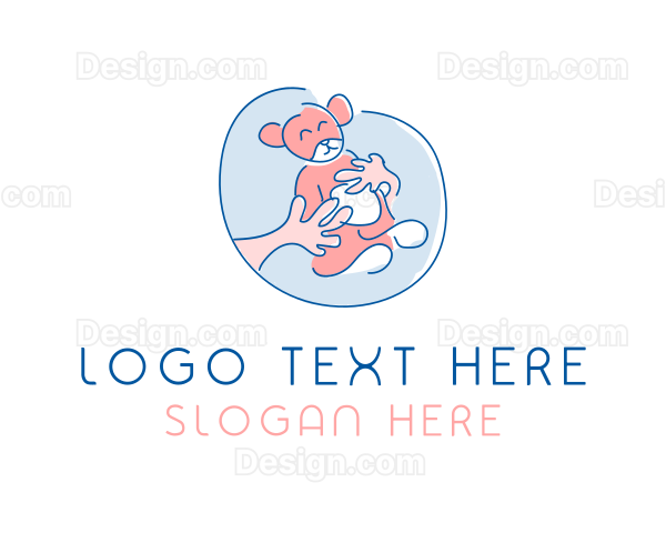 Hug Teddy Bear Logo