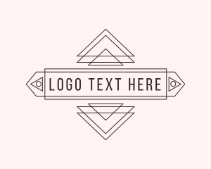 Hipster Geometric Signage logo